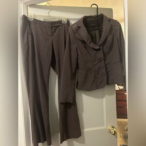 Elegant Grey/Brown Women's Suit Set